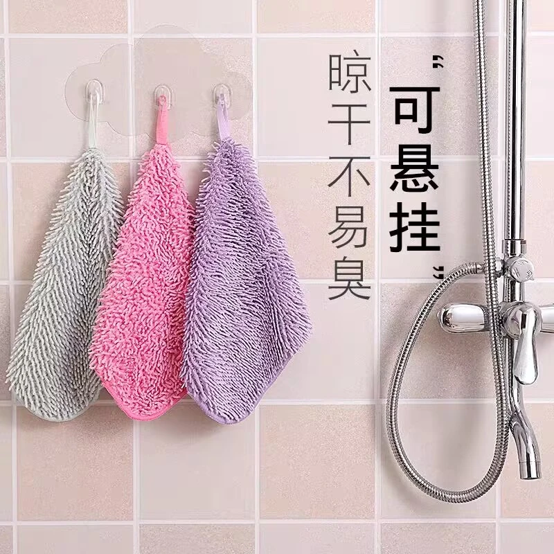 特惠km家用擦手巾加厚洗碗布挂式不掉毛百洁布厨房清洁吸水抹布