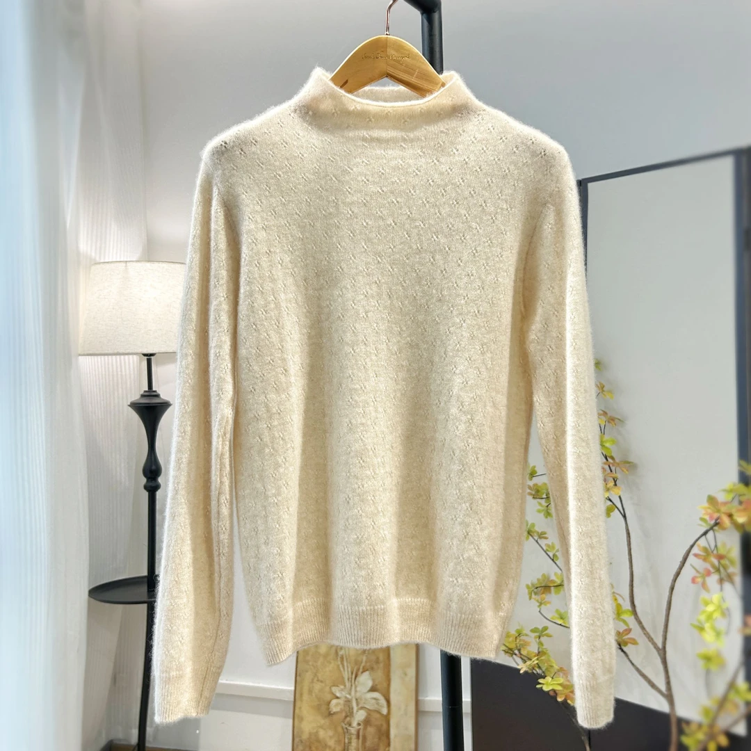 【萨拉迪恩】山羊绒温柔休闲百搭显瘦通勤气质上衣修身秋冬保暖