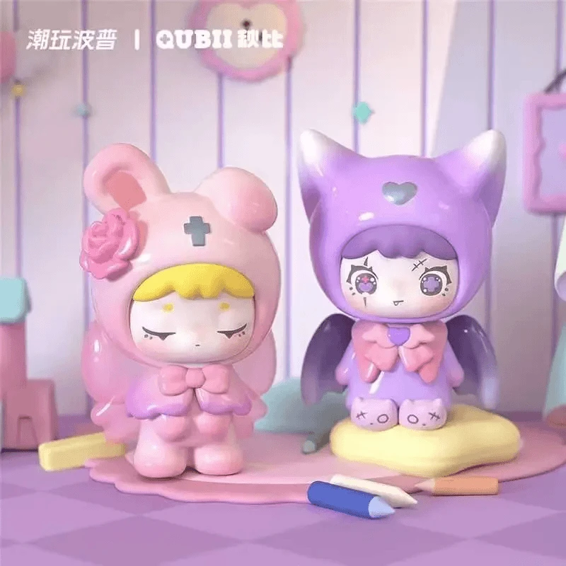 【拆盒（白）】正版QUBII动物城堡萌粒潮玩盲盒系列