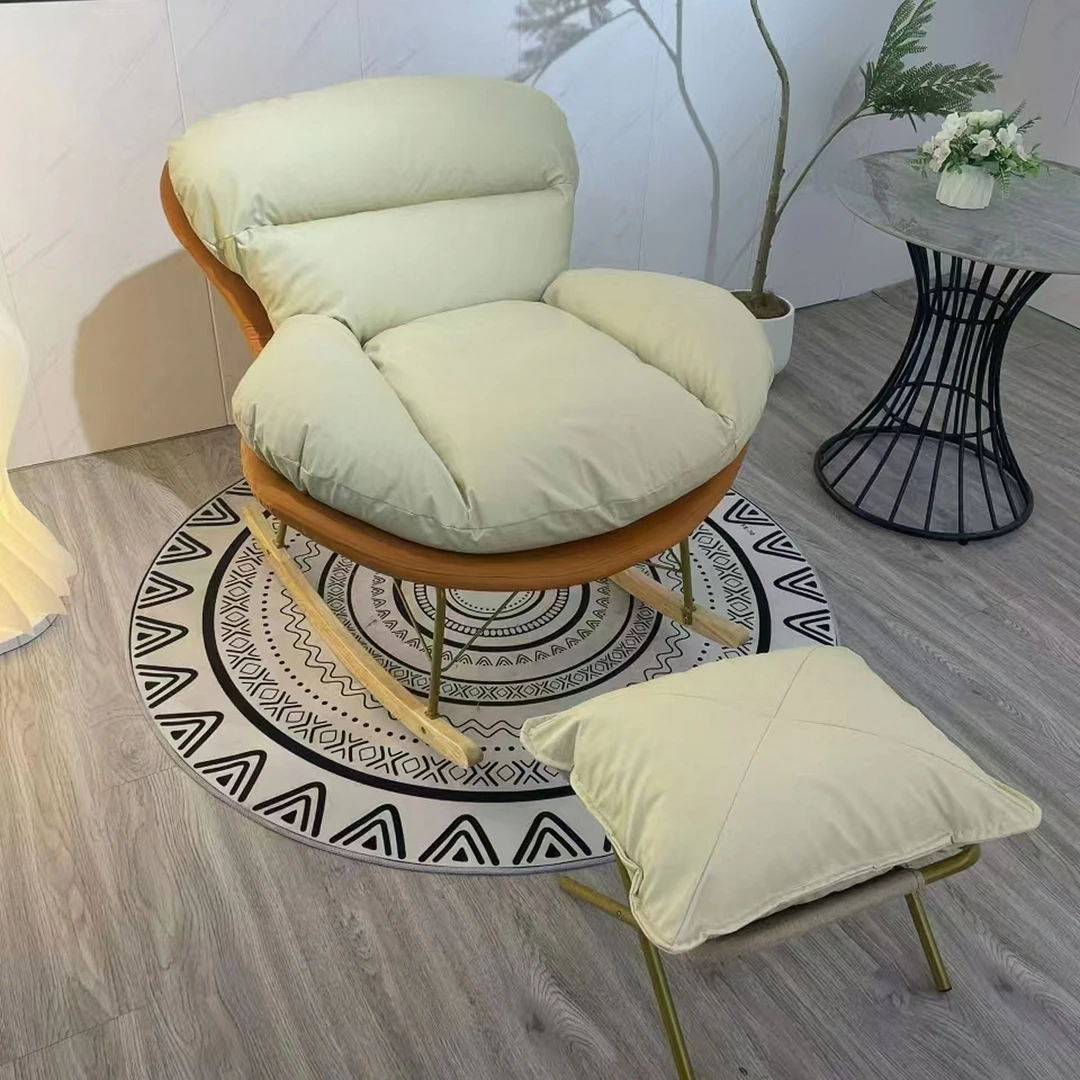 沙发轻奢客厅家用创意桌椅旋转单人老虎椅可爱阳台椅蜗牛椅蝴蝶椅