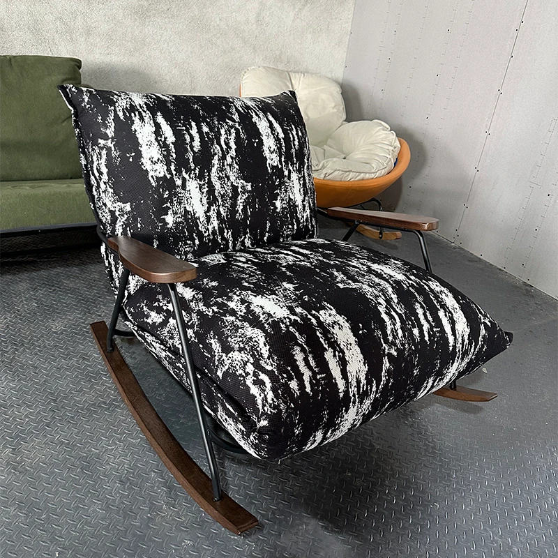 轻奢沙发复古客厅简约单人北欧千鸟格美式家用创意榻榻米双人日式