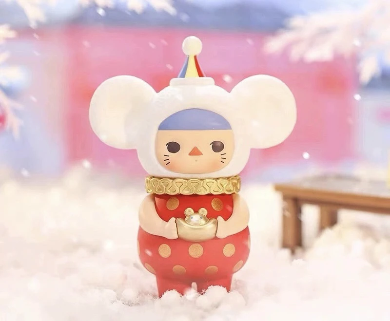 【拆盒】毕奇小肥鼠宝宝新年礼盒系列潮玩