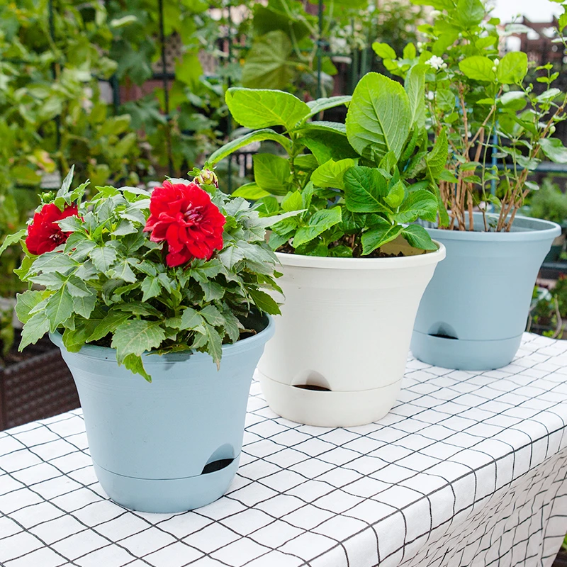 懒人自吸水花盆加厚PP树脂塑料花盆新款绿萝阳台室内花盆