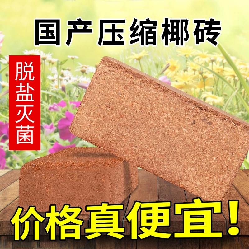 【进口椰砖】压缩椰糠砖养花种菜通用营养土 厂家直销