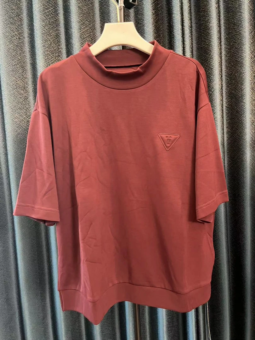 针丝缘中袖卫衣休闲时尚百搭宽松