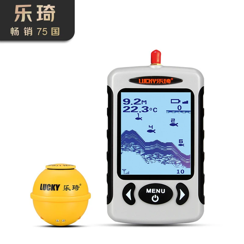 乐琦新款高端探鱼器无线手机声纳钓鱼鱼群探测器找鱼器声呐探测