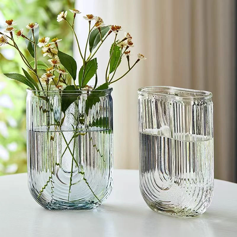 【不凑单】U型花瓶一只（18cm）桌面，草花郁金香虞美人专用（坤）