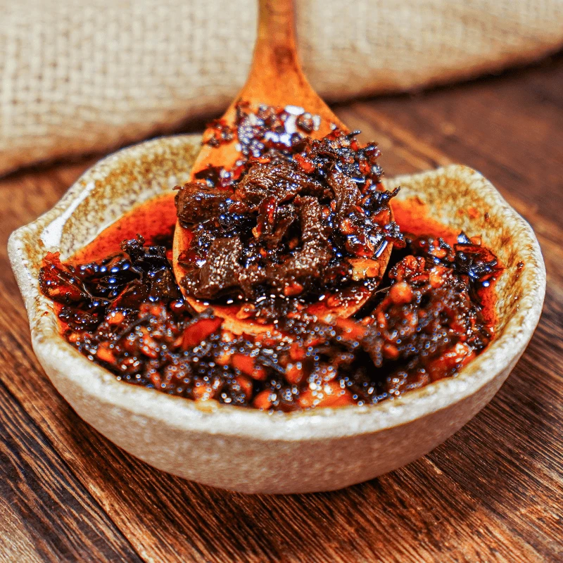 贵州肉丁油辣椒拌饭拌面辣椒酱贵州特产瓶装