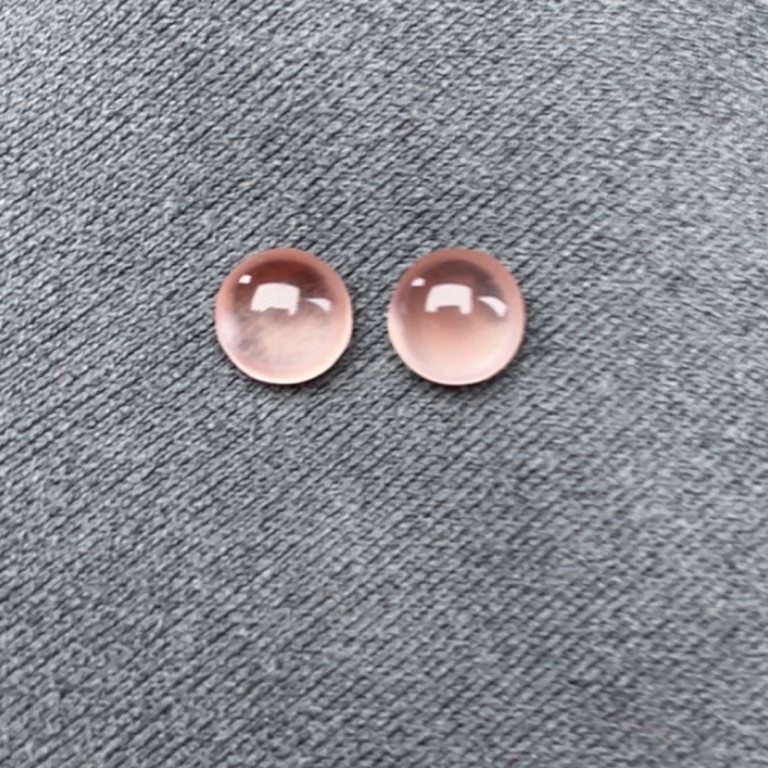 保山天然原矿冰粉耳钉面可镶金