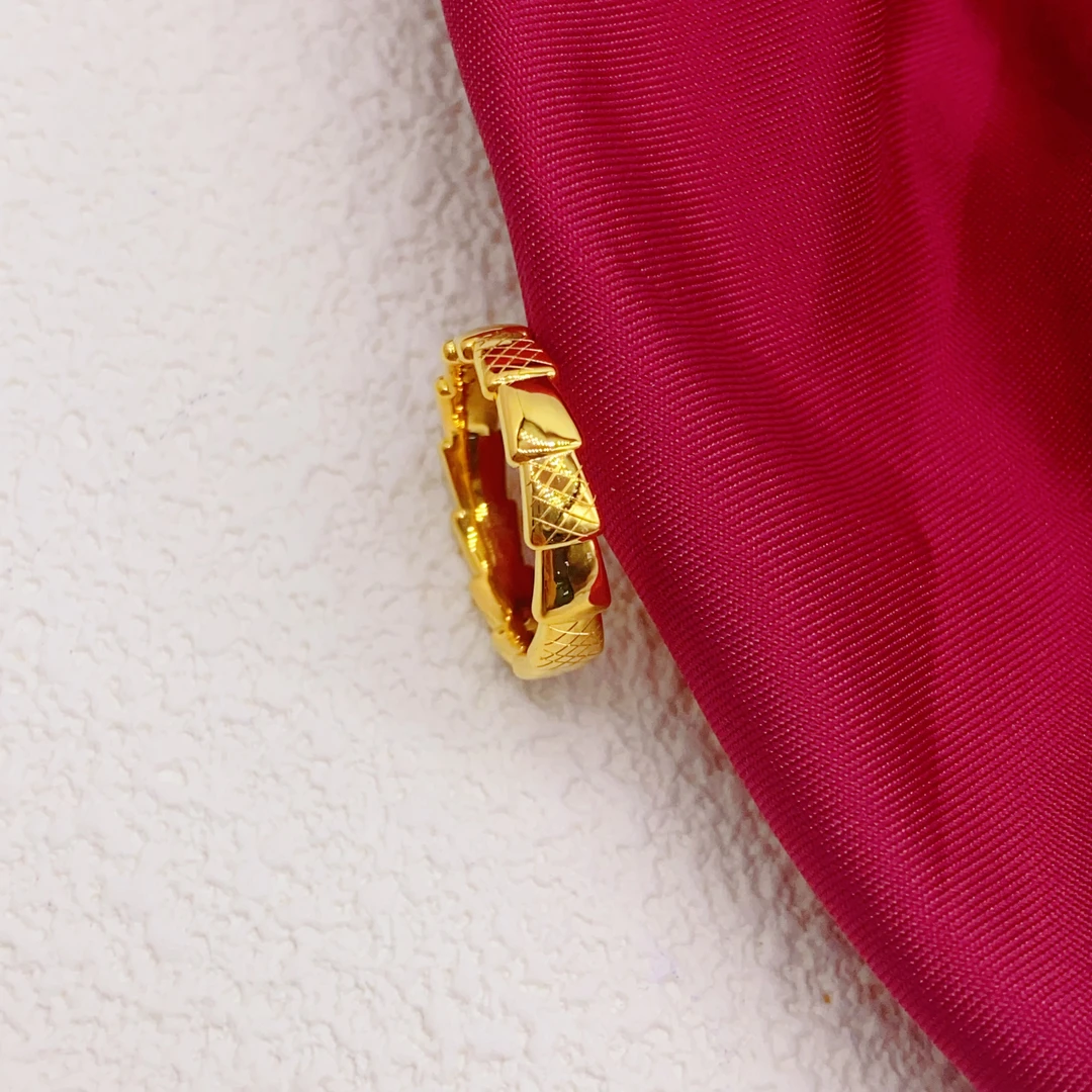 【木韵阁】足金999 5D黄金灵蛇戒指黄金戒指足金戒指足金戒