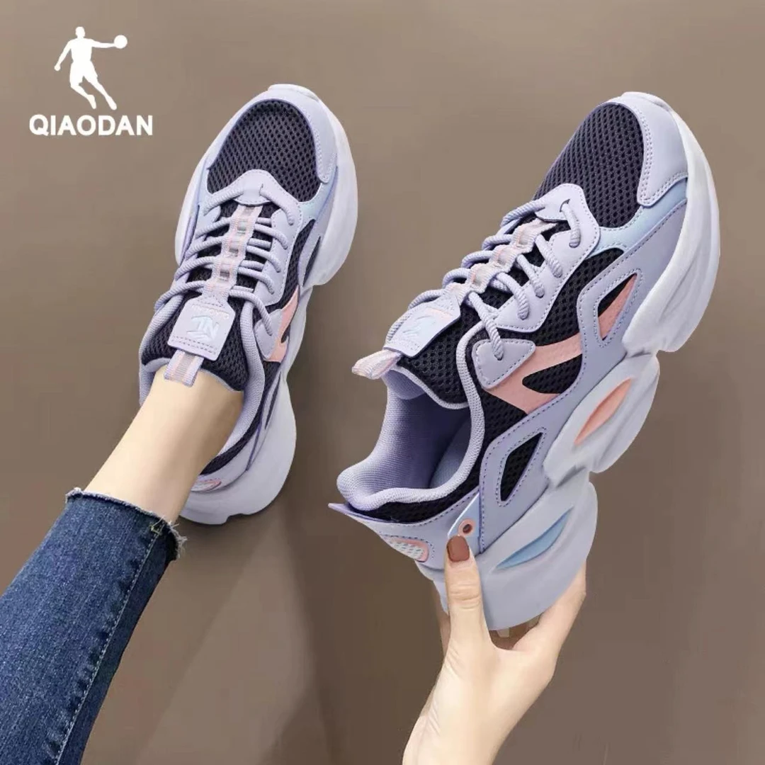 中国乔丹运动鞋女鞋2025冬季新款网面透气跑步鞋轻便软底休闲鞋女