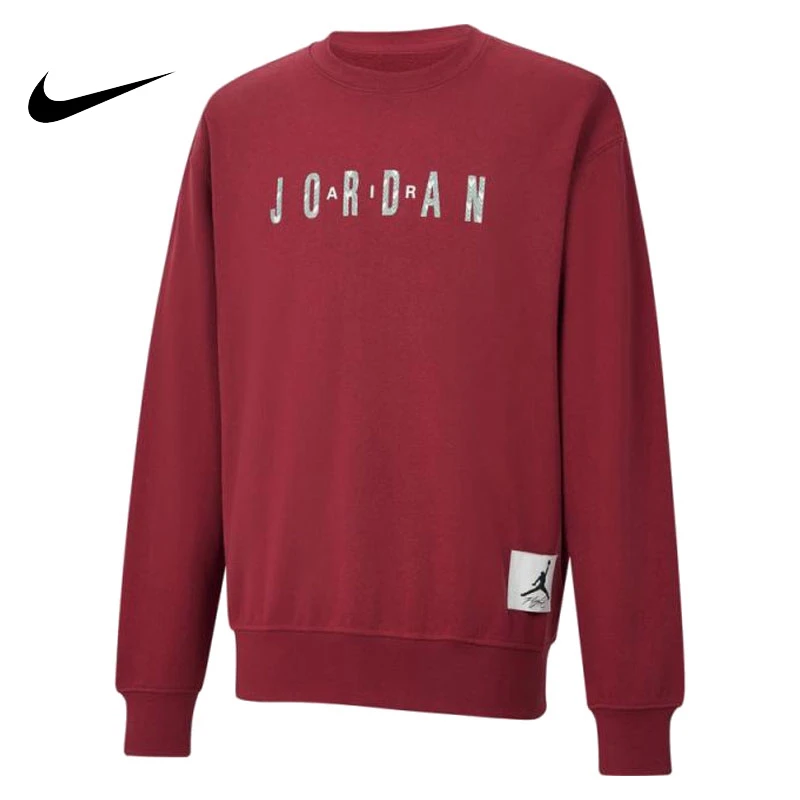 NIKE/耐克正版男子JORDAN新年红色运动休闲卫衣FZ6437-617