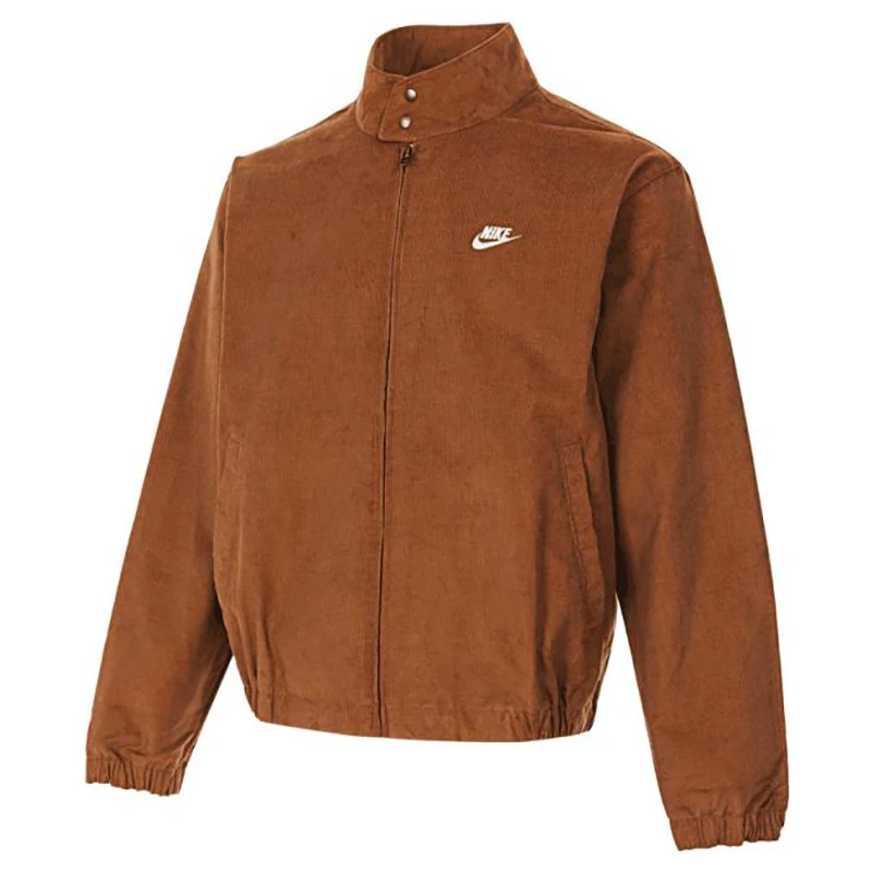 NIKE/耐克秋冬新款男复古棕色灯芯绒防风休闲立领外套FZ0632-281