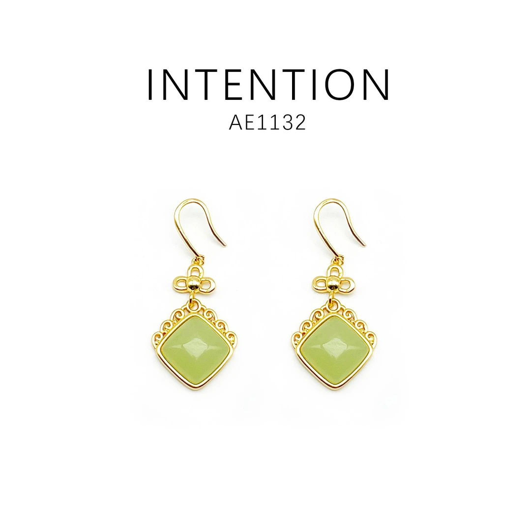 铜合金耳饰 设计款百搭简约经典时尚耳饰~AE1132