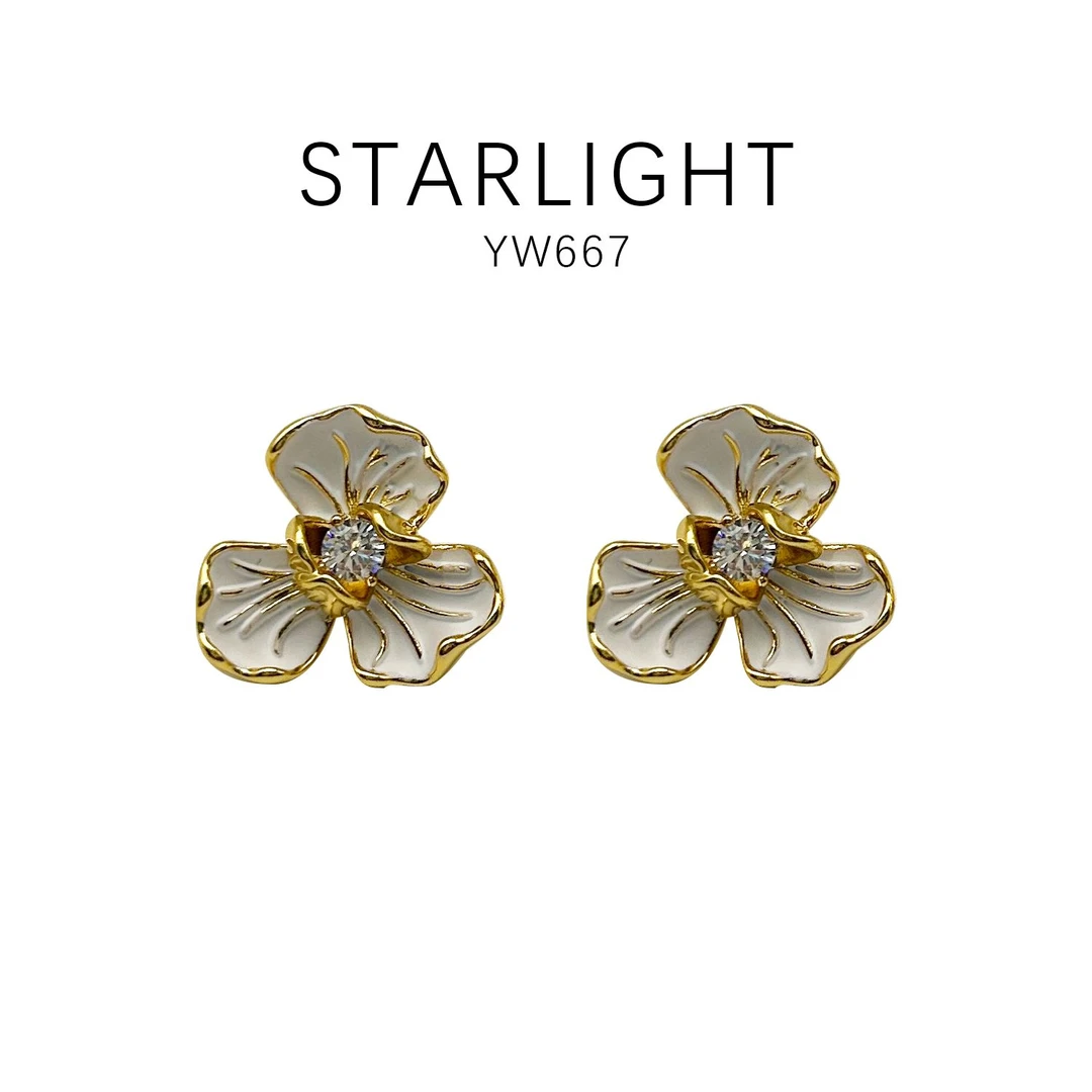 铜合金耳饰  精美时尚百搭耳饰~YW667