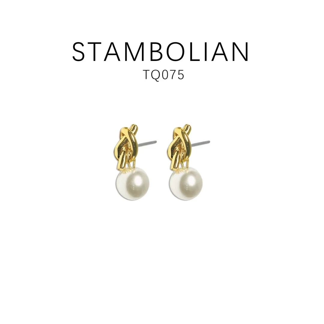 铜合金耳饰 耳饰 时尚经典简约气质百搭优雅耳饰~TQ075