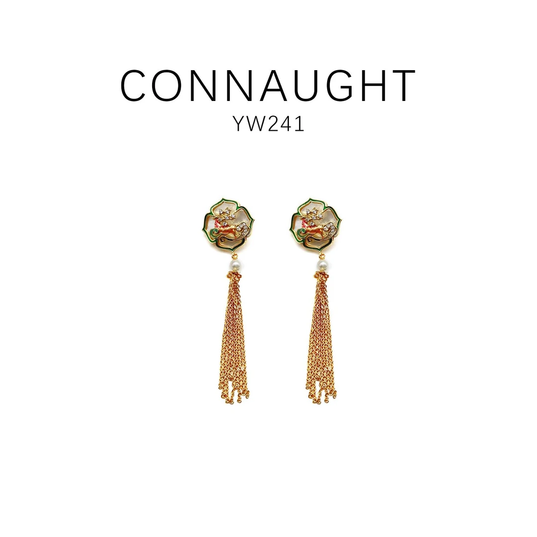 铜合金耳饰 经典款优雅时尚气质百搭轻奢耳饰~YW241