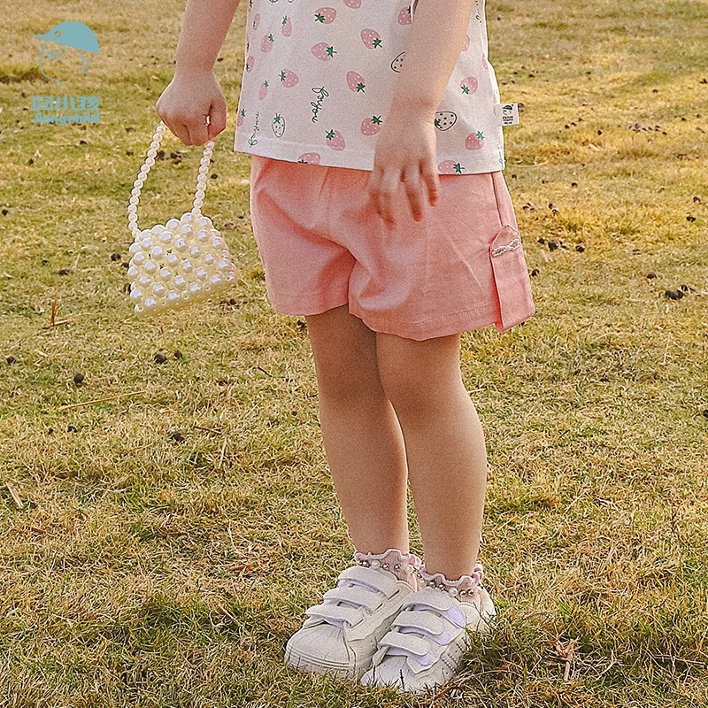 品牌女童夏季儿童短裤女孩安全裤中裤薄款五分裤XGK43043