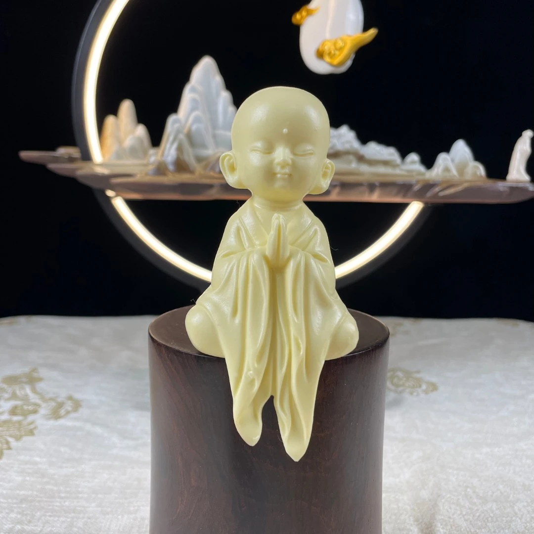 【坐禅小沙弥】创意摆件手把