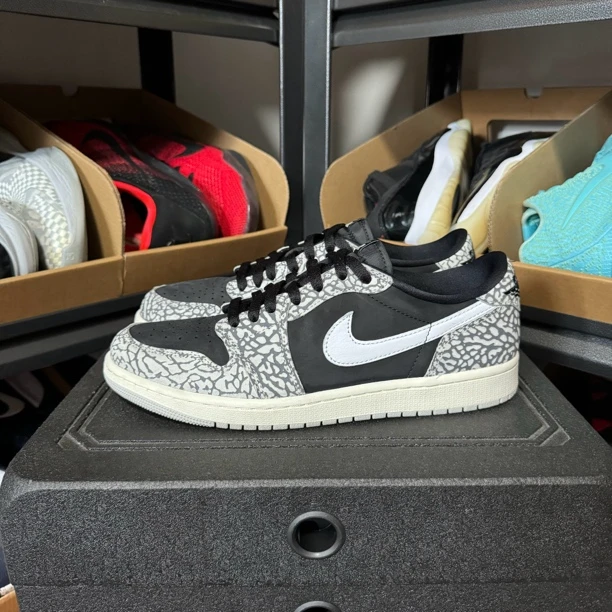 44码 Jordan aj1 黑爆裂og 97新 原盒 无瑕疵 0磨损 穿搭无敌