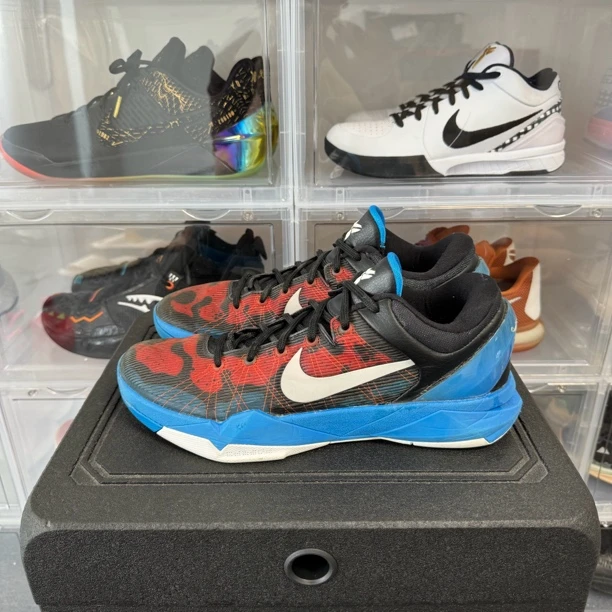 壹 44码 Nike 科比7 科7 毒液蛙 95新 无原盒 鞋帮修复 重做胶水