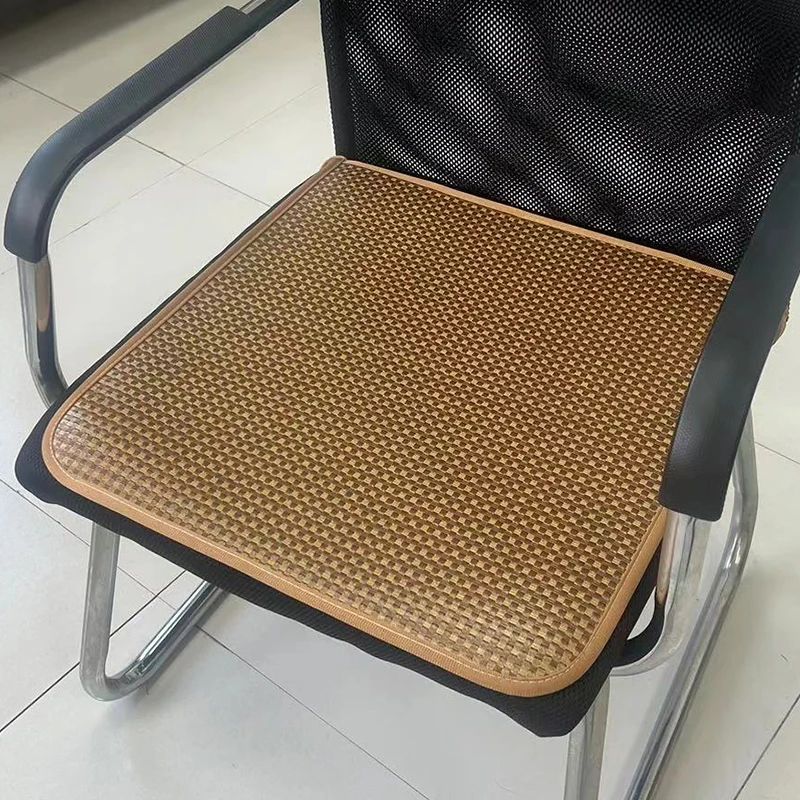 久坐冰藤坐垫学生垫办公室坐垫凉席餐桌电脑椅垫防滑透气凉爽定制