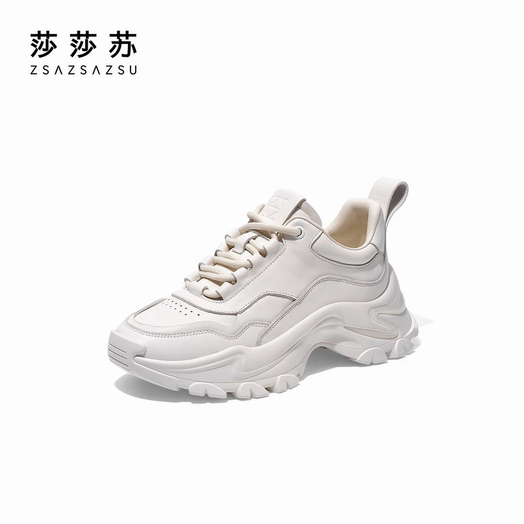 莎莎苏春夏百搭老爹鞋显瘦透气厚底增高运动休闲鞋ZA41580-30