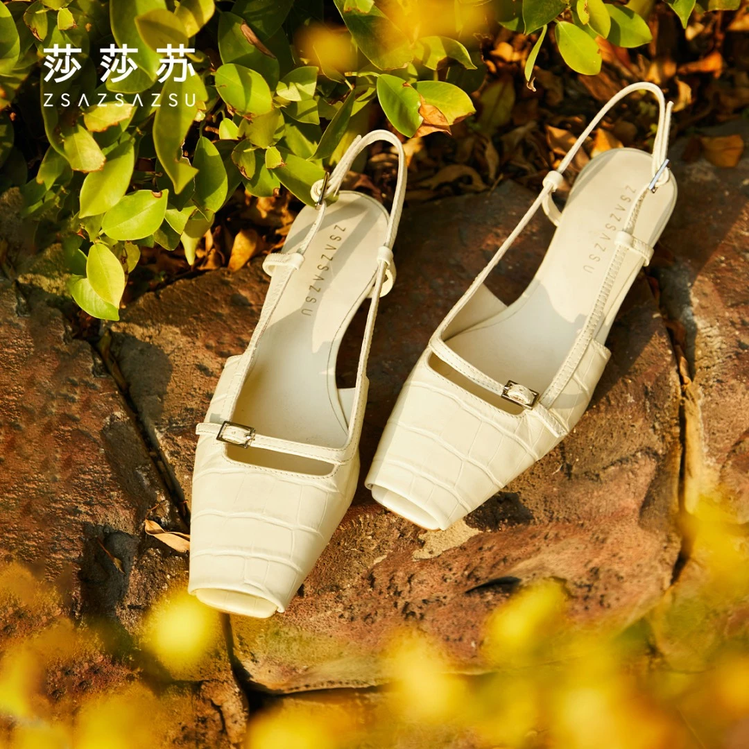 【爱丽丝】莎莎苏春夏新款小香风玛丽珍女鞋后空细带凉鞋ZA54303-11