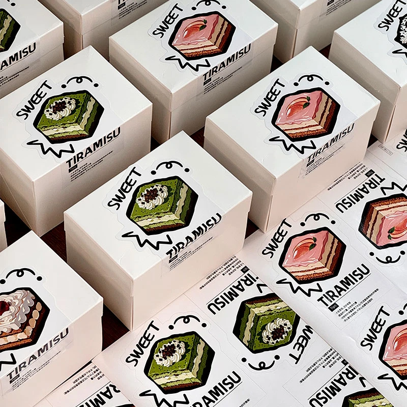 提拉米苏甜品蛋糕盒打包盒子一次性千层慕斯切块纸盒烘焙包装盒