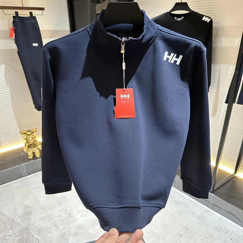 HELLYGK002-海丽男士秋冬经典时尚百搭休闲半拉链卫衣