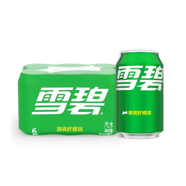 雪碧柠檬味汽水 330ml*6