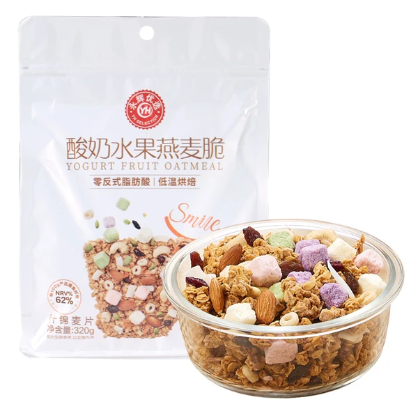 永辉优选酸奶水果燕麦脆 320g
