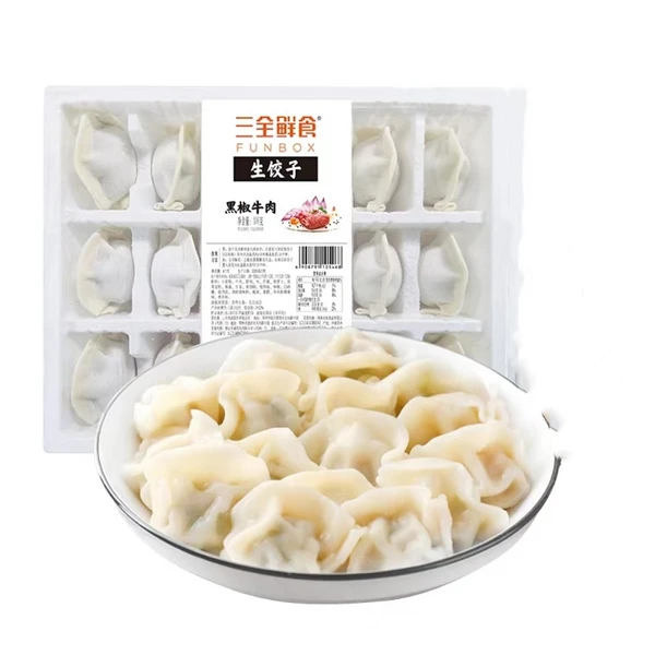 三全鲜食 生饺子 黑椒牛肉 306g