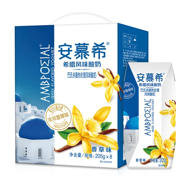 伊利安慕希香草味酸奶 12*205g