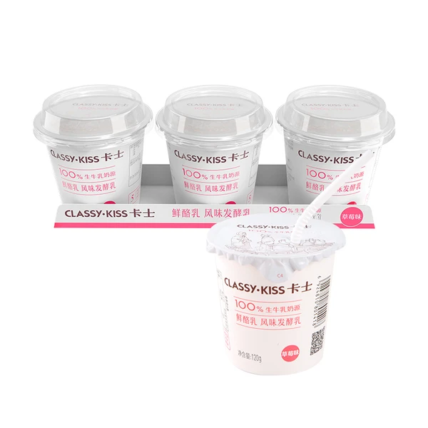 卡士草莓味鲜酪乳（冷藏） 120g*3