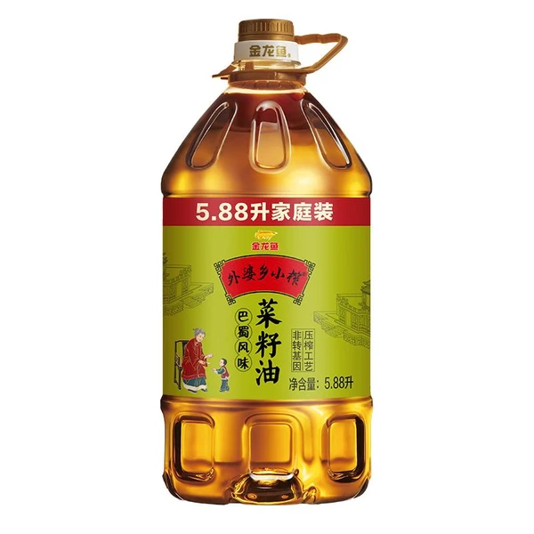 金龙鱼外婆乡小榨巴蜀风味菜籽油 5.88L