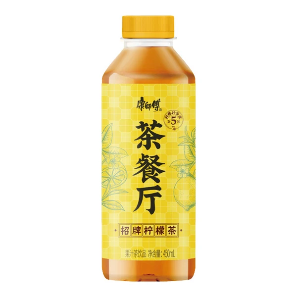 【冰镇】康师傅招牌柠檬茶(果汁茶饮品) 450ml