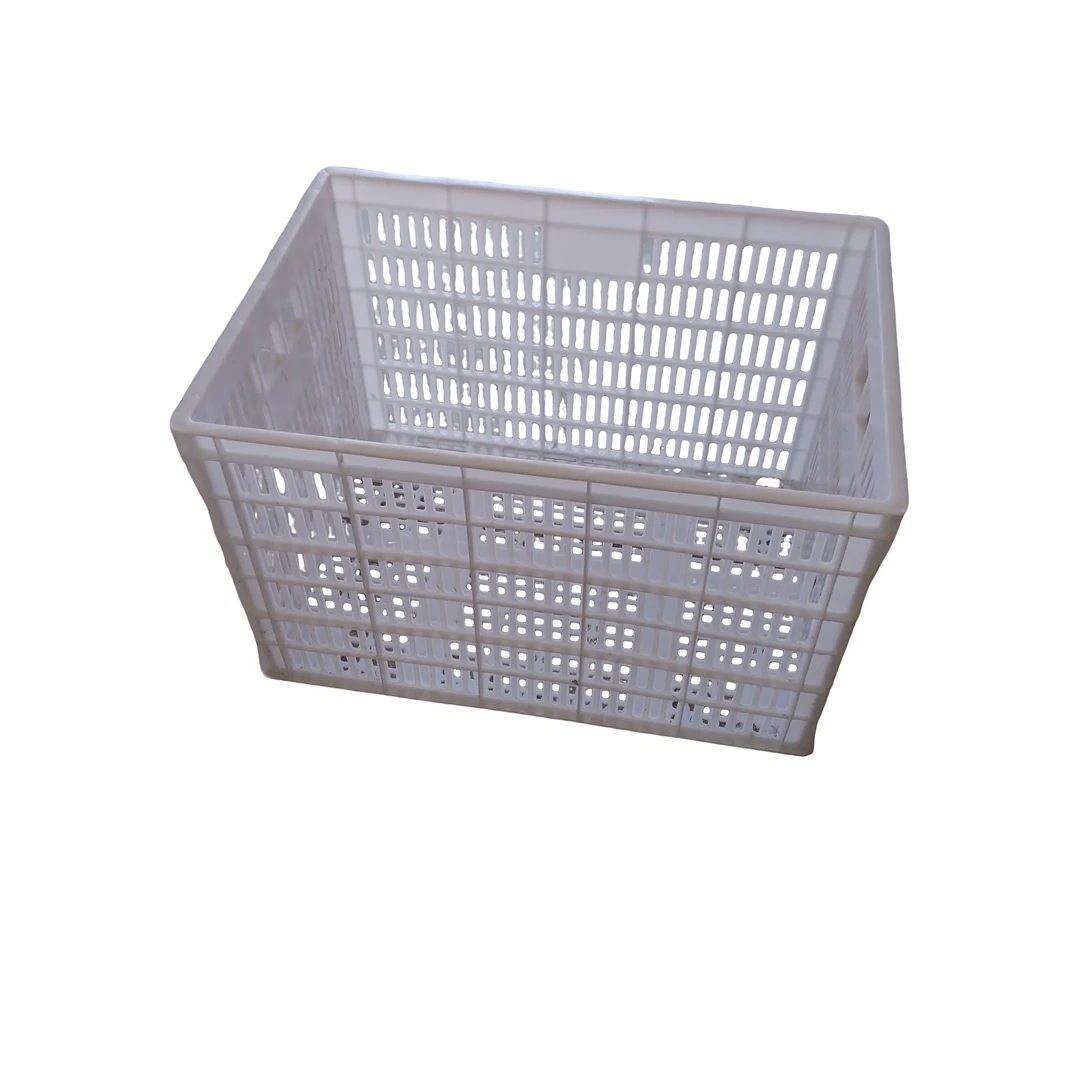 白色长方形特大狮头鹅周转筐结实耐用特大筐