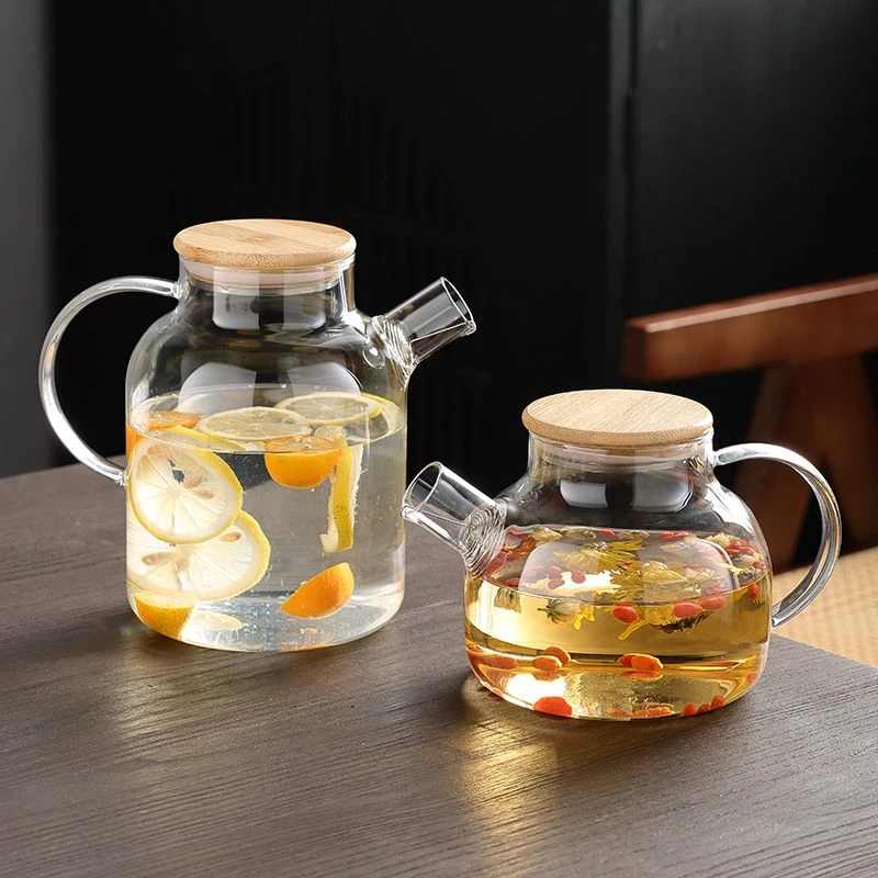 加厚耐热玻璃凉水壶耐高温果汁壶扎壶防爆大容量透明家用水壶
