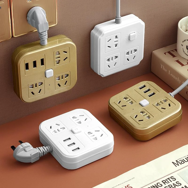 插排转换器USB带线插头转换器多功能插座多功能转换电源转换印度