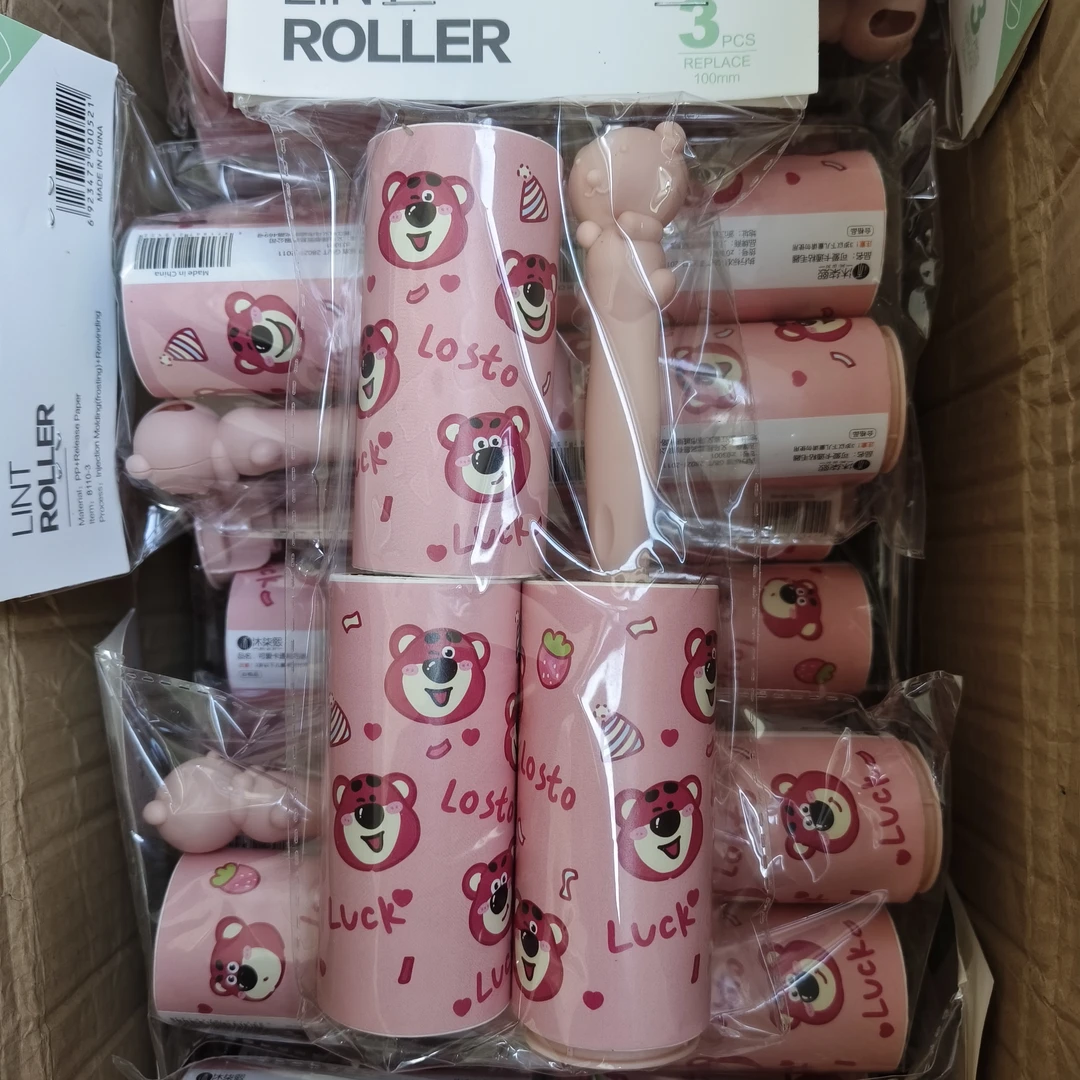 【拍一发三到手9头3杆】粘毛器可撕式滚筒粘尘纸卷纸滚刷滚毛器衣服