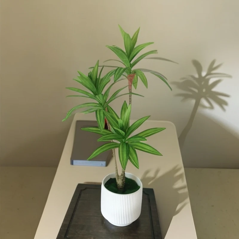 仿真绿植3头手感百合竹家居软装桌面客厅阳台花
