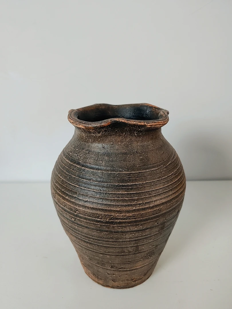 【奇艺美家】粗陶花瓶桌面家居装饰插花鲜花花器