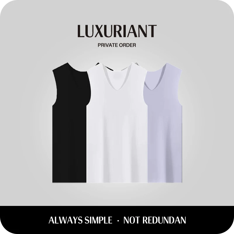 冰丝背心男冰爽无痕薄款跑步运动健身速干弹力无袖大码夏季BS410