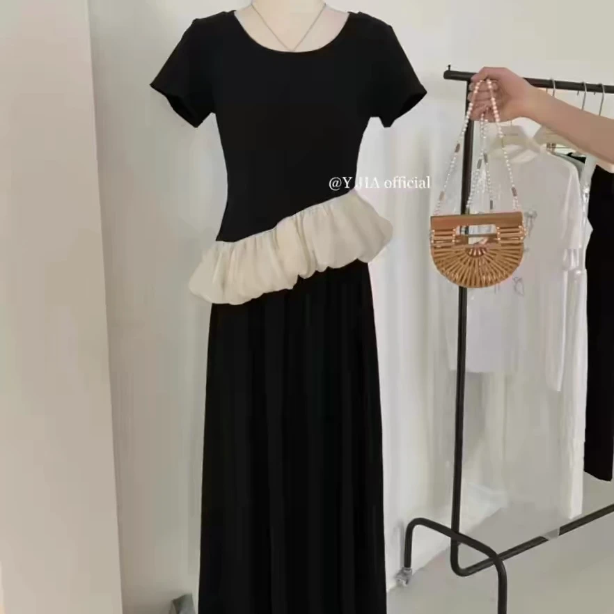 理想夏日法式荷叶边连衣裙