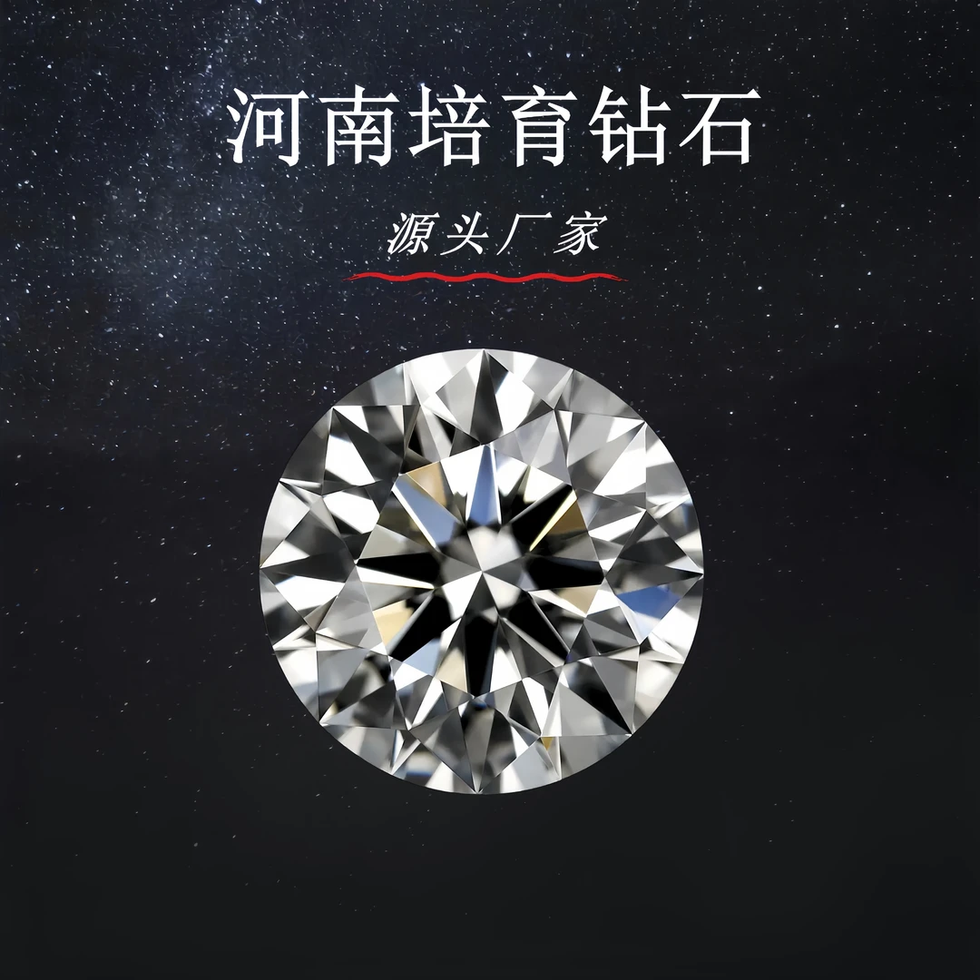 实验室培育钻石0.7-0.9ct河南源头培育钻石认证国检证书首饰定制