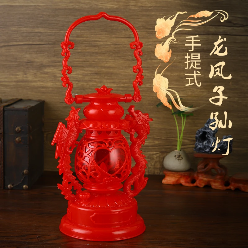 结婚电子烛台接亲灯进宅婚庆摆件充电式娶亲乔迁灯具家用喜庆大气