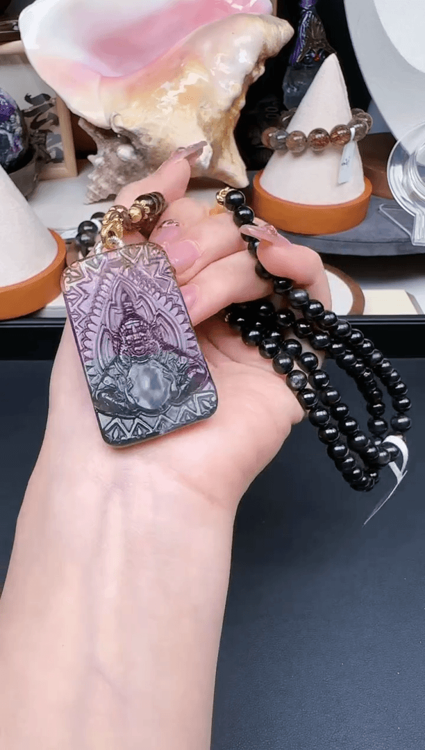 【闪购商品】琉璃DIYA460 极光拉胡 金运 项链