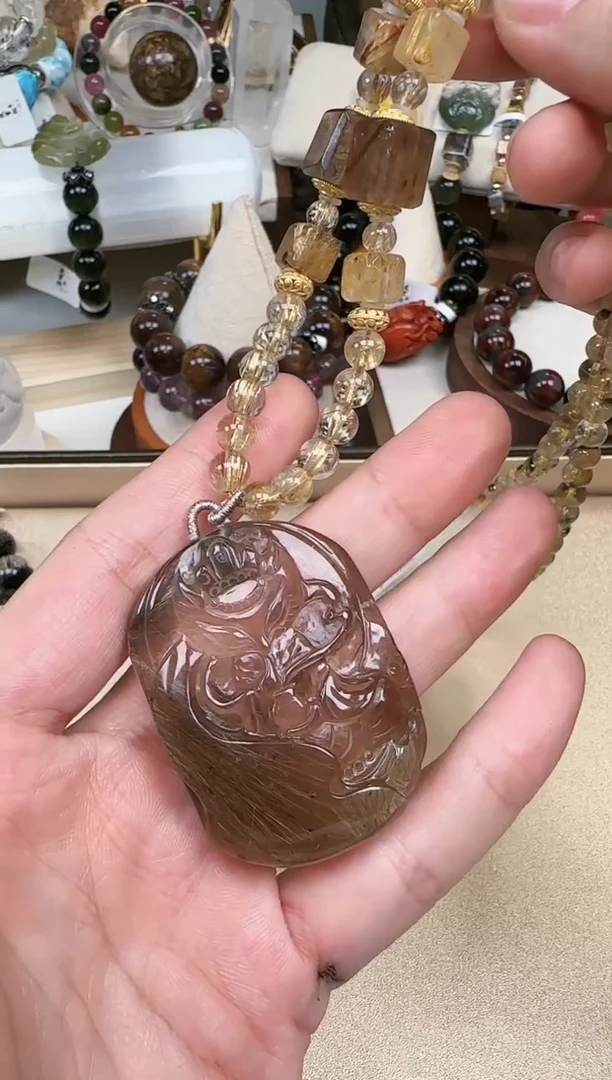 【闪购商品】琉璃DIYA1563 发晶九尾 项链