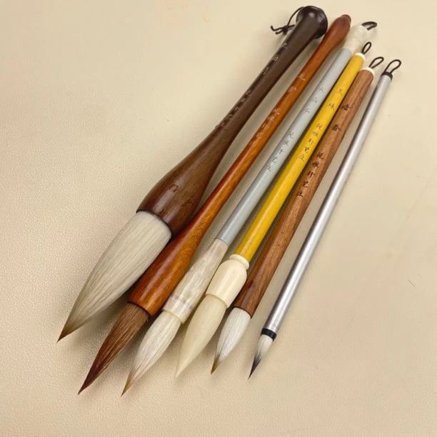 【双11特惠】6支书法作品级毛笔套装狼毫兼毫羊毫楷书隶书对联
